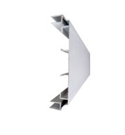 P-125 Acrylic Sliding Aluminium Profile, Anodized Silver, 3M Length, Heavy Duty, Compatible with 3-6mm Acrylic Panels, Commercial Partition & Signage Frame, Premium Sliding Track System